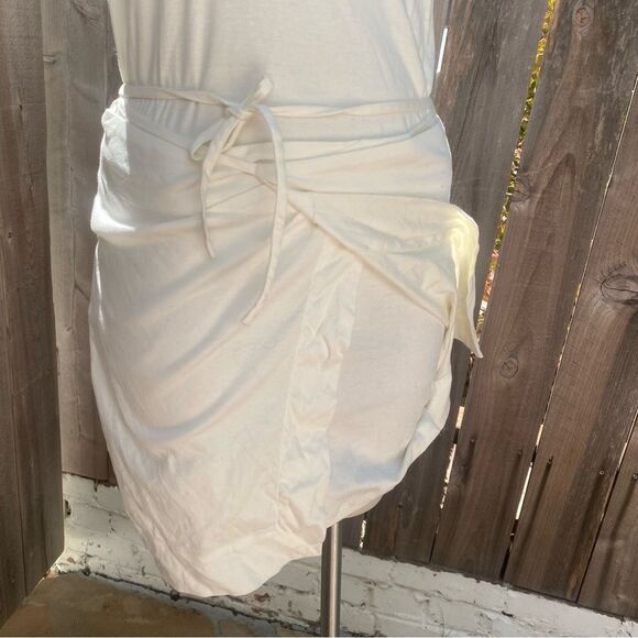 Isabel Marant cream  Short Sleeve T-Shirt wrap dress size small - Picture 6 of 14